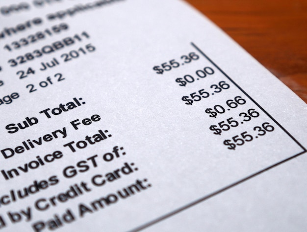 Business Expenses Receipt