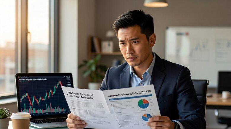 Investor comparing index fund and ETF options side by side