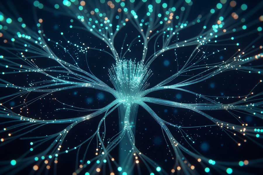 Diagram showing an AI lead capture and enrichment workflow with connected tools
