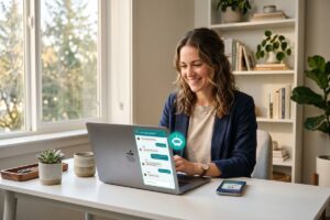 AI chatbot interface handling customer support conversations without a full team
