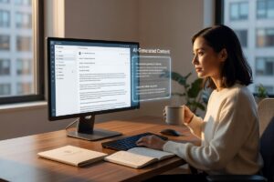 AI onboarding email generator creating professional welcome emails for new clients