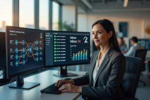 AI workflow automation tools dashboard streamlining repetitive business tasks