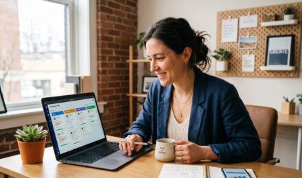 Best CRM apps for small business displayed on a laptop screen