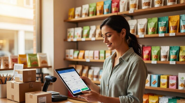 Best inventory management apps for small retail and e-commerce stores displayed on a tablet and smartphone