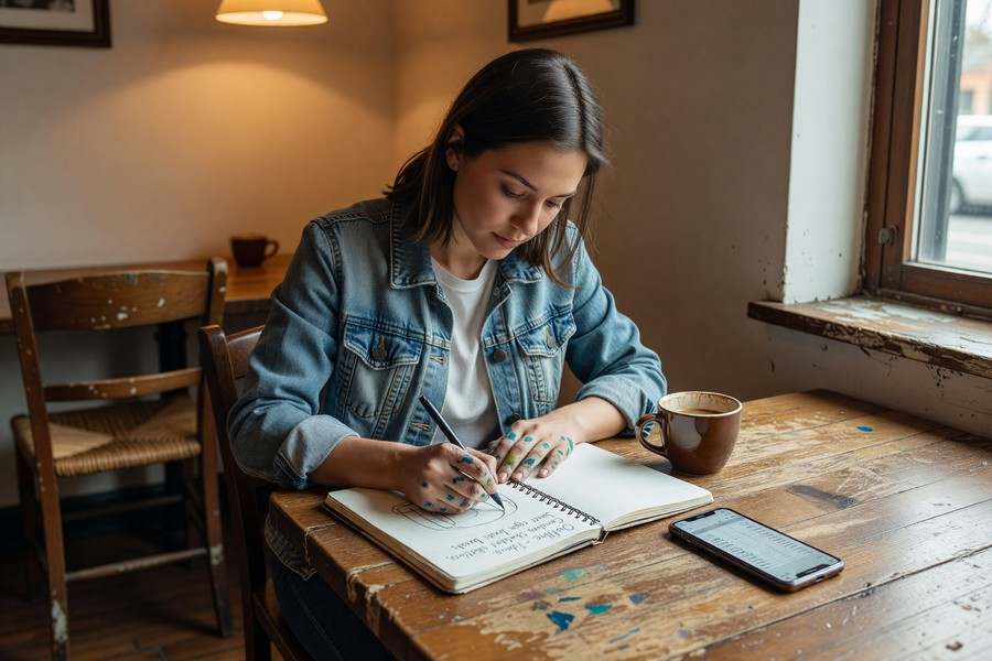 Freelancer reviewing proposal analytics on a desktop showing client open data and signing status