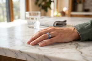 Best smart rings for health tracking displayed on a hand showing fitness data