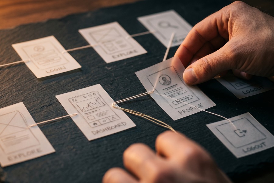 Side-by-side comparison of Figma and Sketch prototyping interfaces on desktop screens
