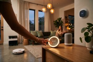 Top home automation gadgets 2026 displayed on a smart home dashboard setup