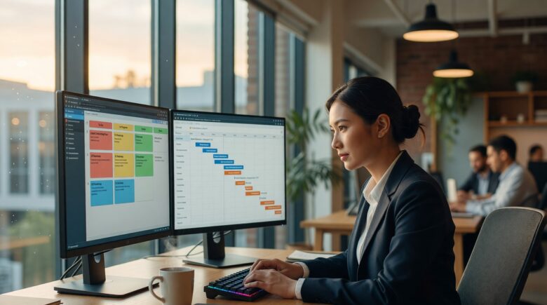 Trello vs Asana project management app comparison side by side
