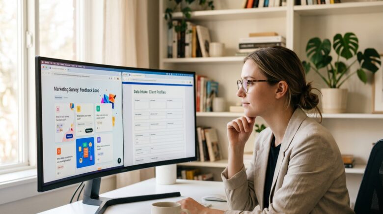Typeform vs Google Forms comparison for client research
