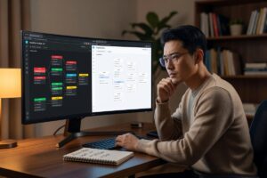Zapier vs Make automation platform comparison showing pricing and features side by side