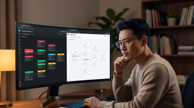 Zapier vs Make automation platform comparison showing pricing and features side by side