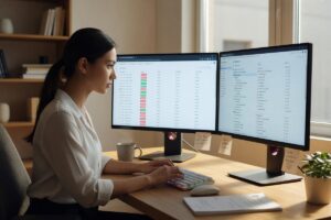 Airtable vs Notion database comparison showing complex data management features side by side