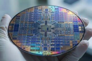 Bar chart showing global semiconductor demand stats and chip market growth trends in 2025