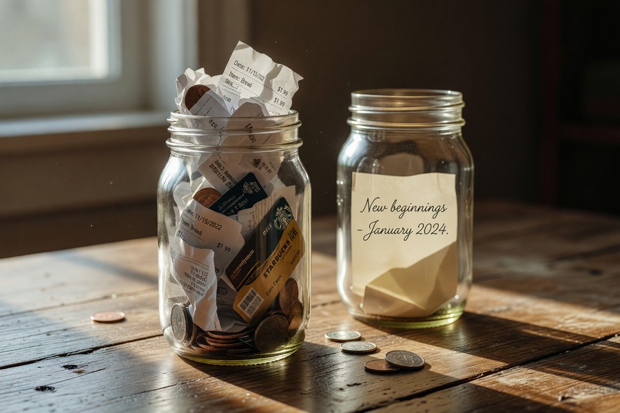 Freelancer reviewing expense categories and tax summary report in a mobile invoicing app