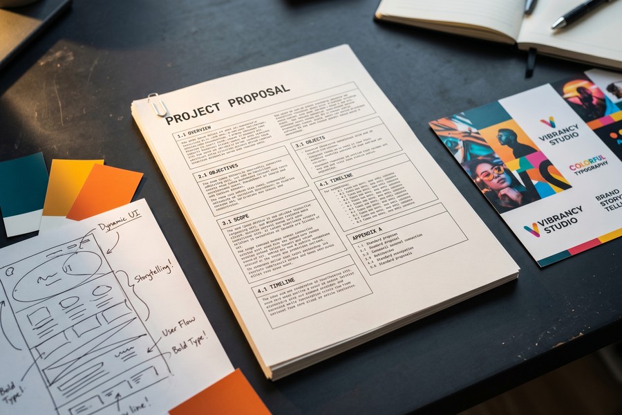 Side-by-side comparison of a CRM quote module versus a branded proposal app template interface