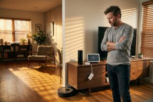 Smart home devices on a shelf showing lifespan and durability comparison