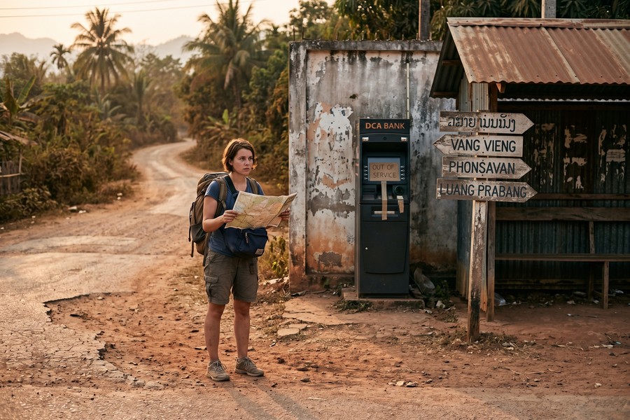 Map highlighting 12-country solo female budget travel route across Southeast Asia and Eastern Europe