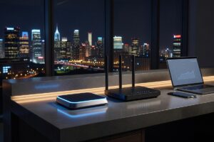 Wi-Fi 7 vs Wi-Fi 6E router comparison showing speed and performance differences