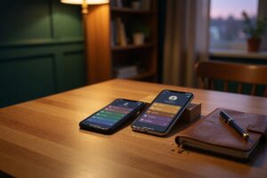Side-by-side comparison of 1Password and Bitwarden password manager interfaces for business teams