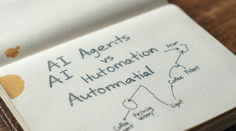 AI agents vs workflows comparison infographic for daily task management