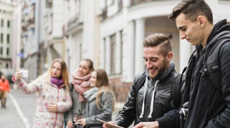 A travel router auto-connecting to a public Wi-Fi network in Berlin