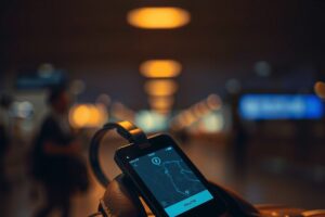 Smart luggage tag with automatic location update after baggage recheck