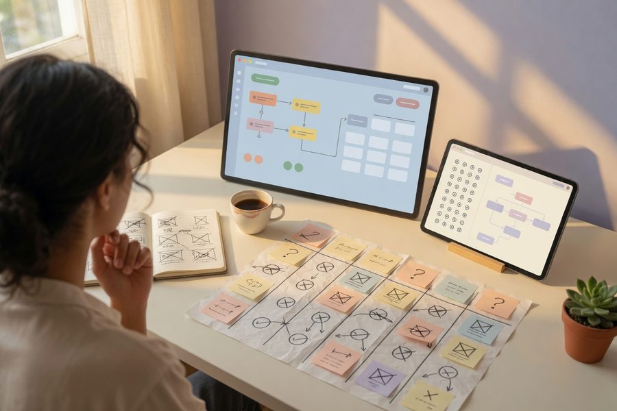 A split-screen showing a completed Zap, a Make scenario, and an n8n workflow for the same task