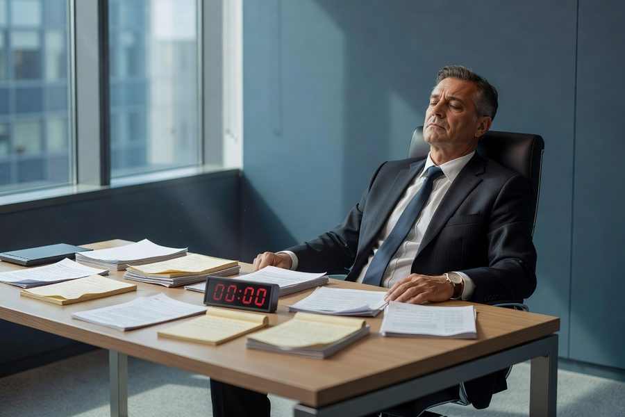 Consultant reviewing AI-generated meeting notes on a tablet, reclaiming hours of admin time.