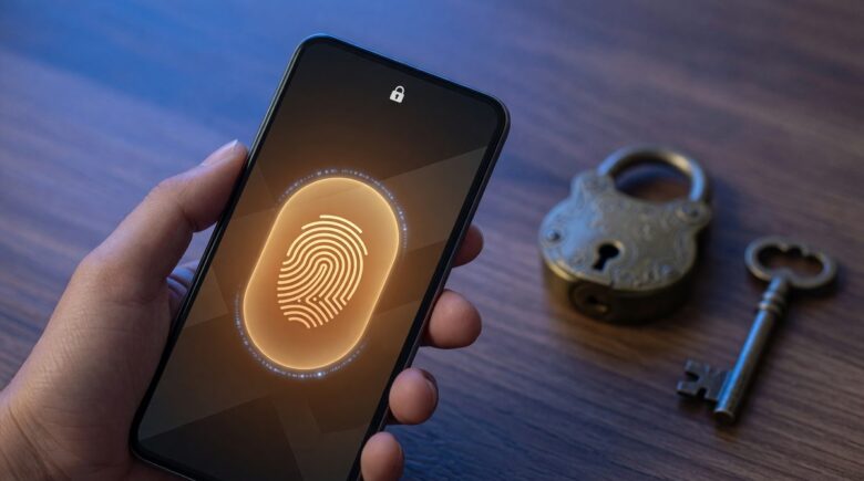 Side-by-side comparison of passkey and password authentication methods on a laptop screen
