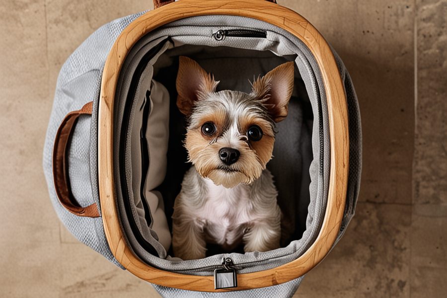 Traveler using a pet backpack on a train in Tokyo, 2025